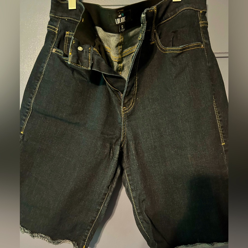 Lularoe Dark Denim Bermuda Shorts